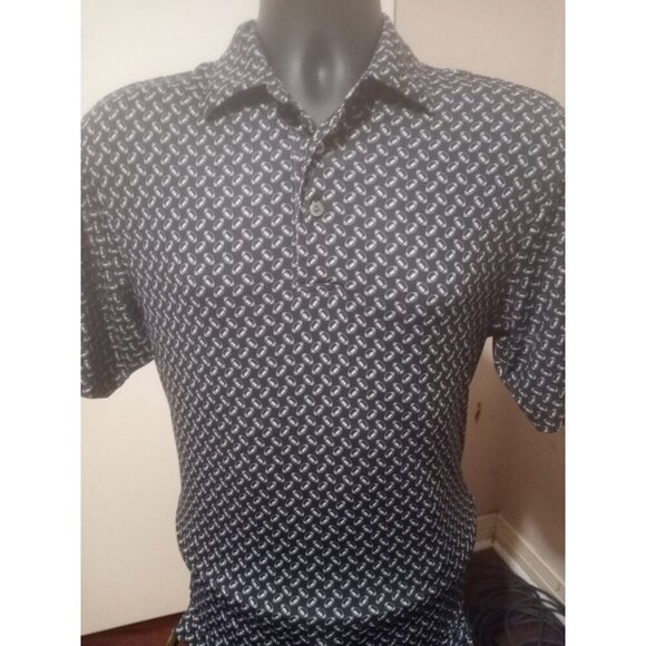 Roundtree & Yorke Performance Polo Shirt Mens Small S Black Football Work Play - Picture 1 of 12